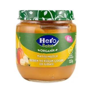 Hero Baby Organik Kayısılı Muz Kavanoz Maması