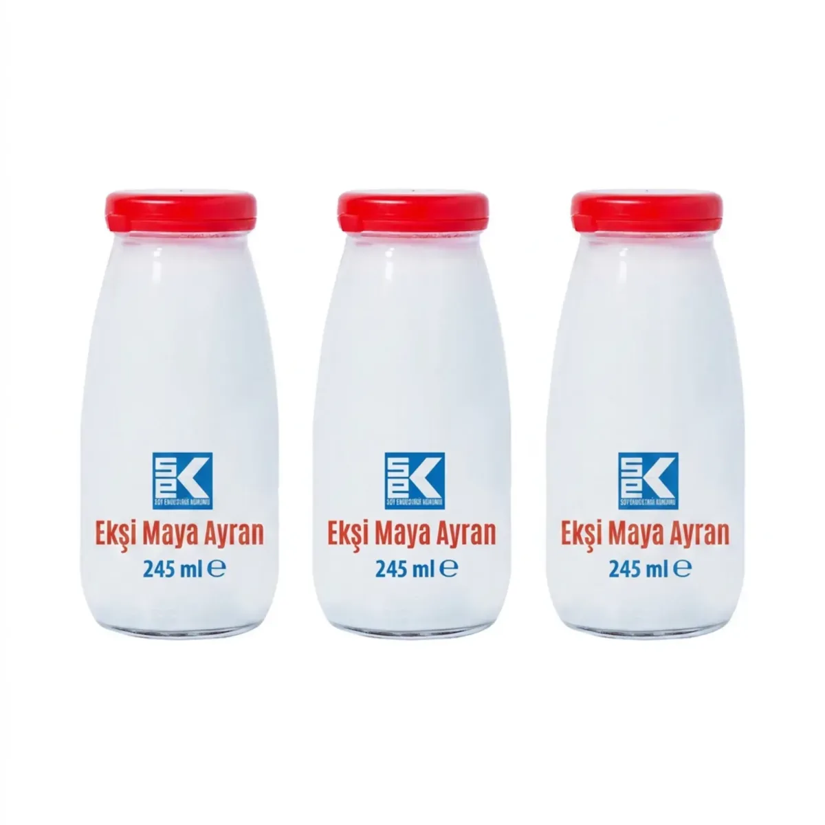 Sek Ekşi Maya Ayran Cam Şişe