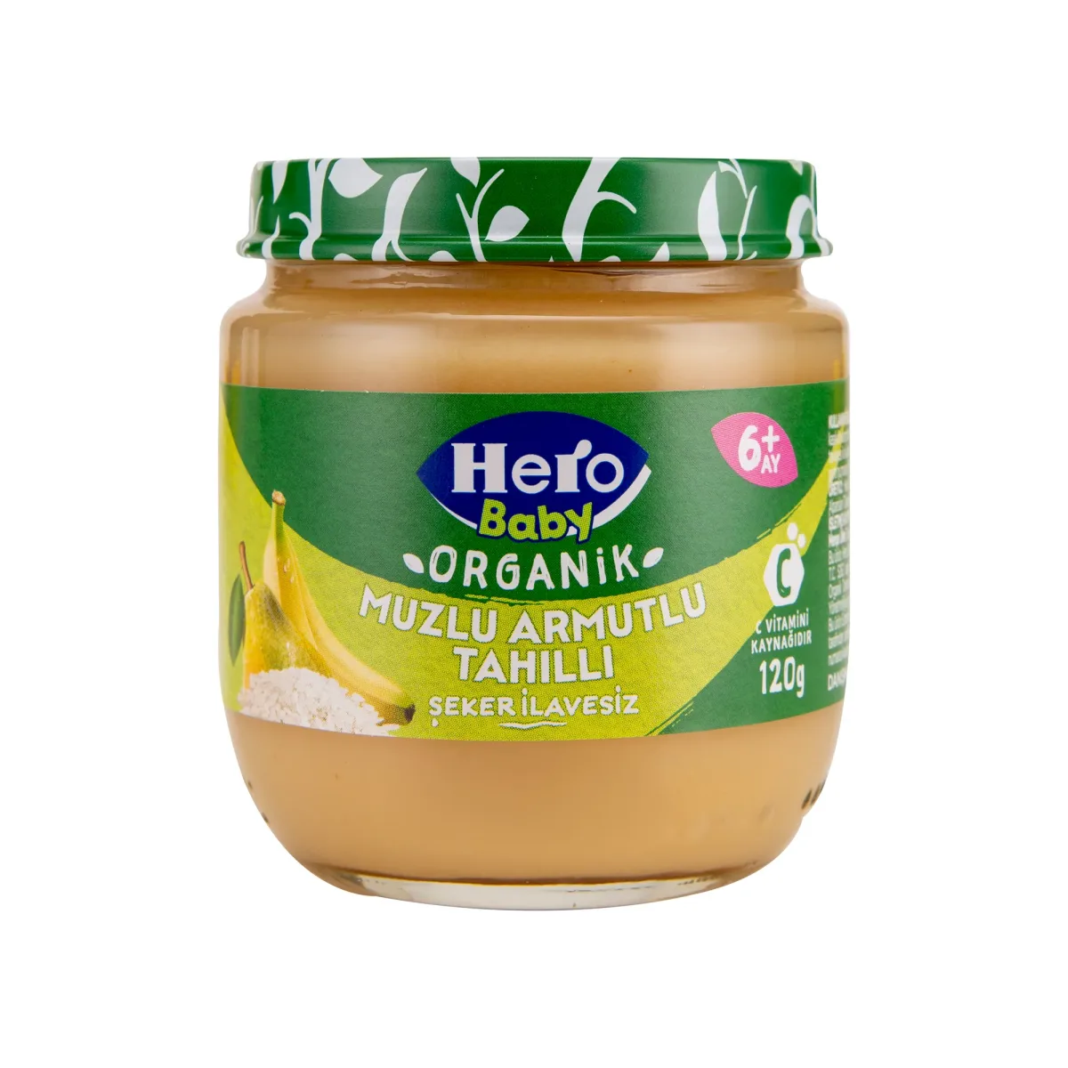 Hero Baby Organik Muzlu Armutlu Tahıllı Kavanoz Maması